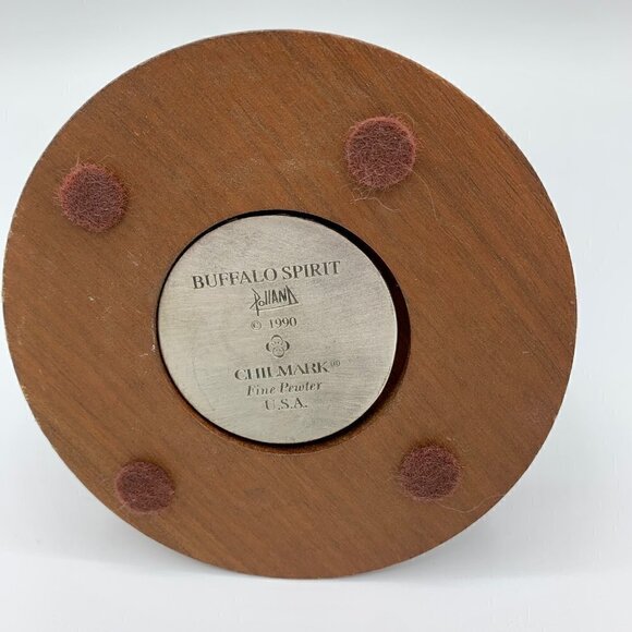 CHILMARK FINE PEWTER FIGURINE/SCULPTURE "Buffalo Spirit" - Picture 4 of 5